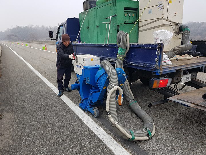 결빙방지아스팔트시공사진
