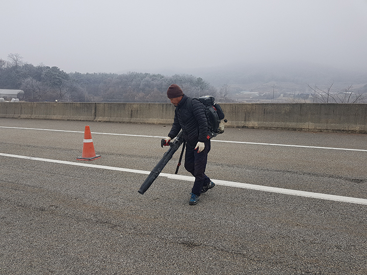 결빙방지아스팔트시공사진